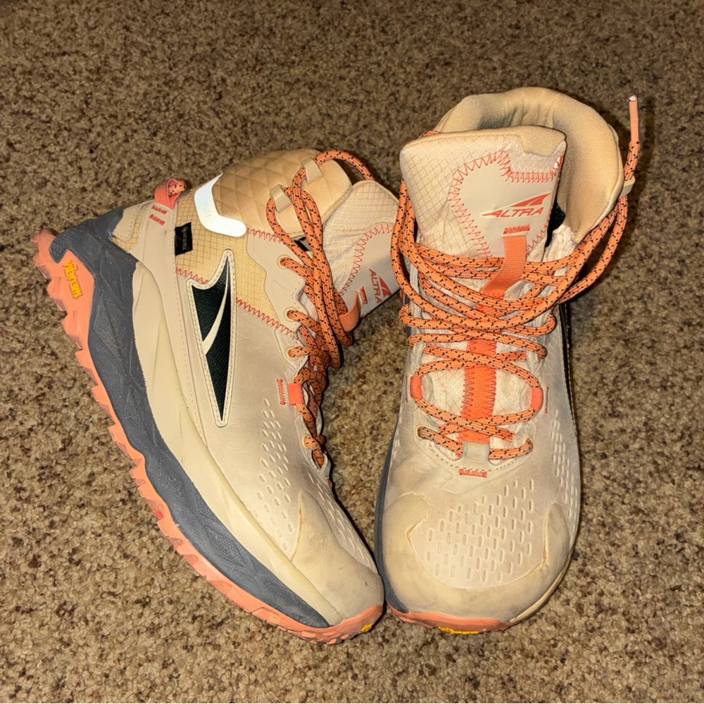 Altra Women’s Trail Shoes in Beige and Orange